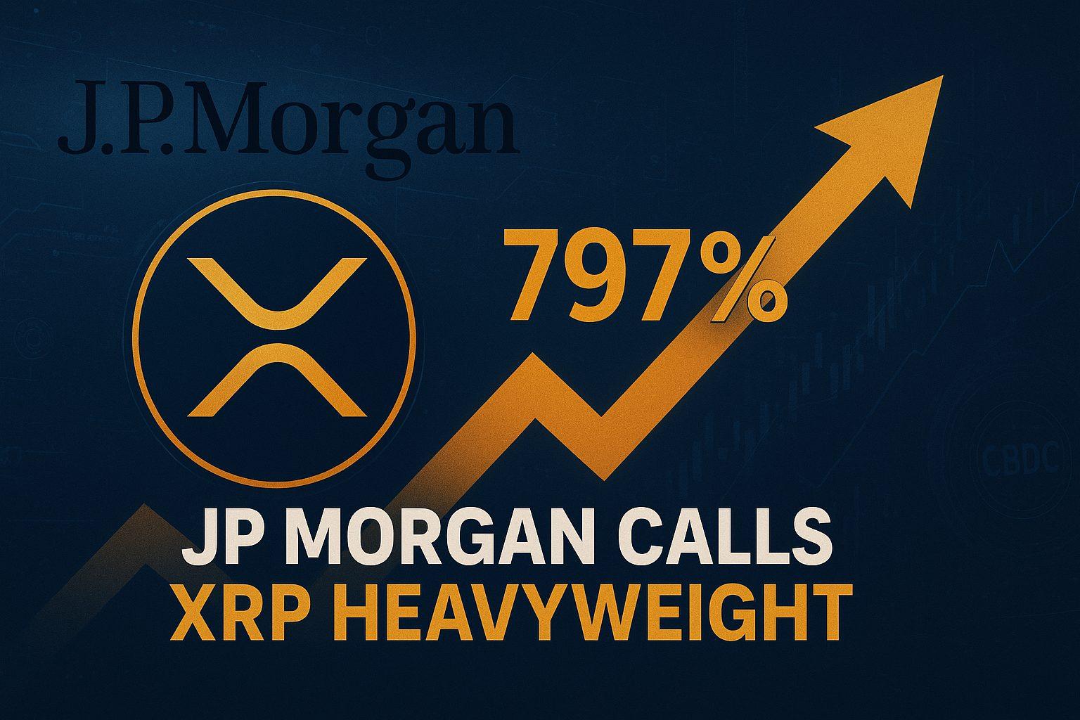 摩根大通看好 XRP，主要交易所储备飙升 797%