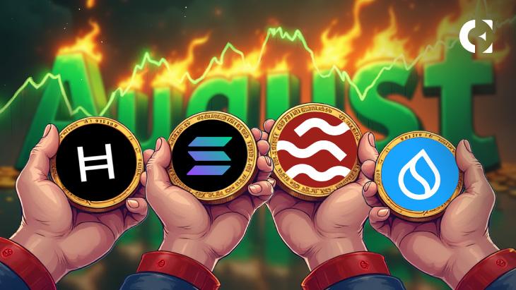 分析师重点推荐四款 8 月份表现强劲的山寨币