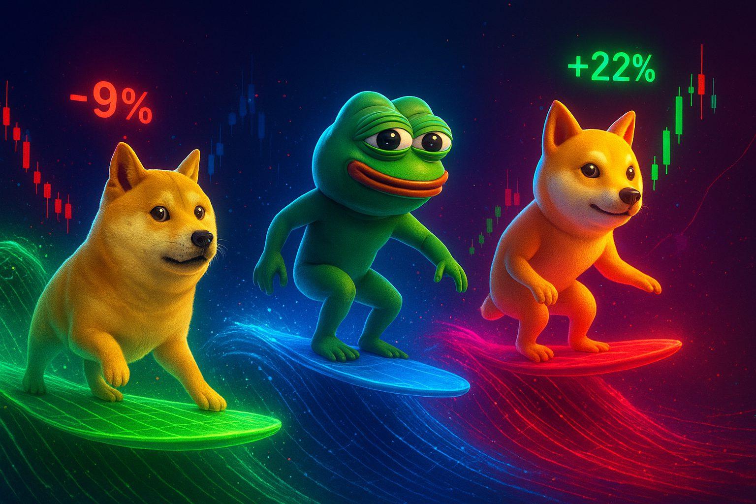 这些 Memecoins 价格下跌 9%，因为价格预测预示着大幅上涨