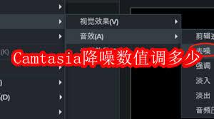 Camtasia降噪数值如何调整