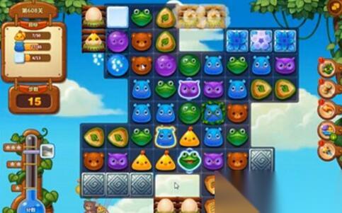 开心消消乐 608关三星过关攻略