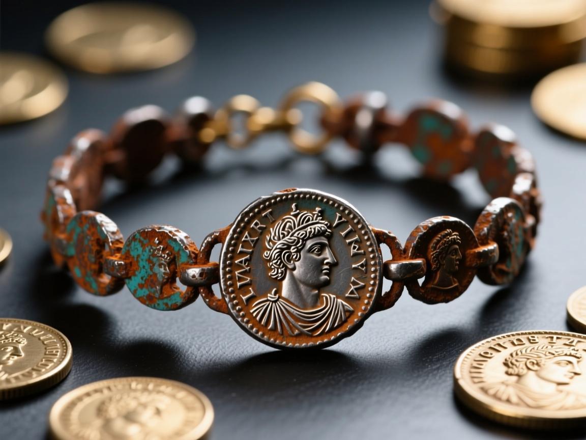 瓦伦丁尼安二世古币手链，锈痕里的帝国余晖
