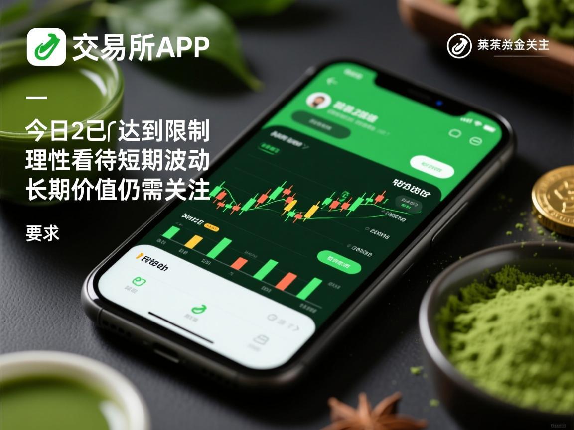 抹茶交易所APP今日已达到限制，理性看待短期波动，长期价值仍需关注