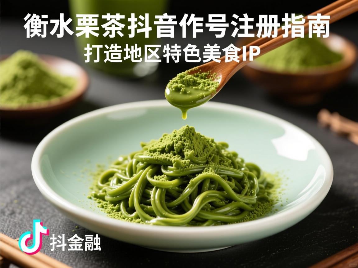 衡水抹茶抖音账号注册指南，打造地域特色美食IP