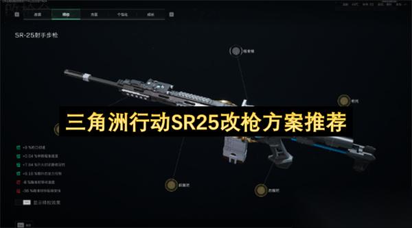 三角洲行动SR25改枪方案推荐