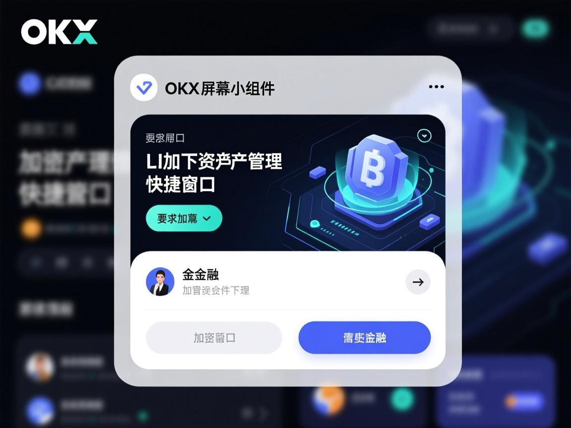 OKX主屏幕小组件，加密资产管理的快捷窗口