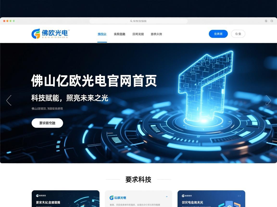佛山亿欧光电官网首页，科技赋能，照亮未来之光