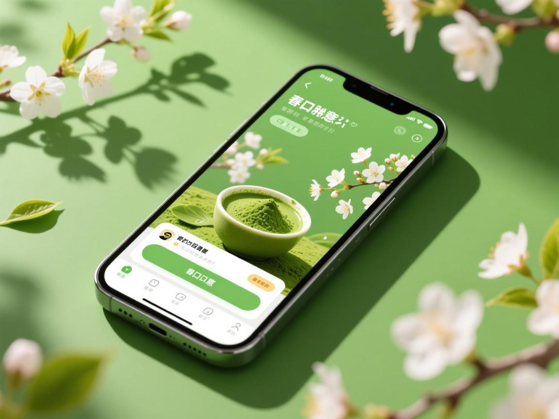 春日抹茶手机app，一口春意，一屏绿意
