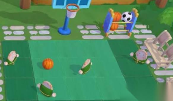 摩尔庄园篮球场获取