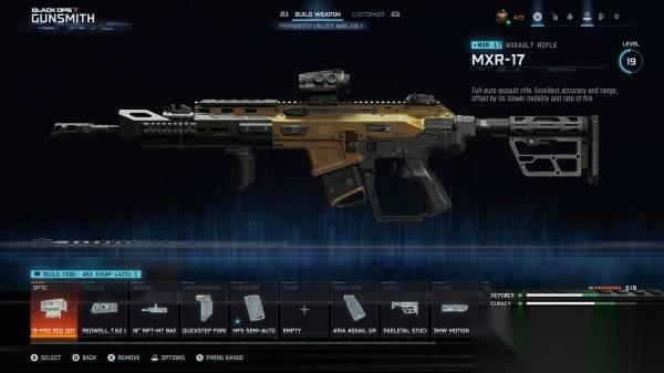 使命召唤22黑色行动7 军械改造及配件效果说明 怎么导出配枪代码