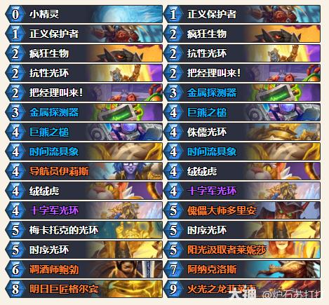 炉石传说34.0.2光环骑卡组代码一览