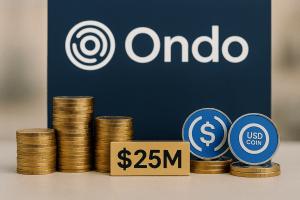 Ondo 通过 2500 万美元的稳定币投资，增强了代币化基金的支持力度。