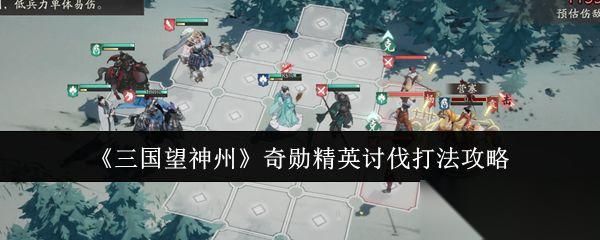 三国望神州 奇勋精英讨伐打法攻略