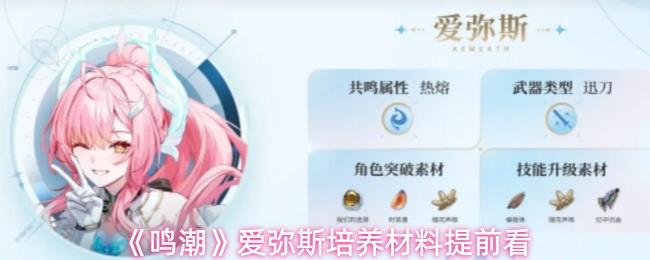 鸣潮 爱弥斯培养材料提前看