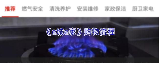 e城e家 购物流程