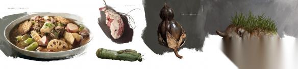 舌尖上的黑神话 杨奇晒 钟馗 马年贺岁片概念原画