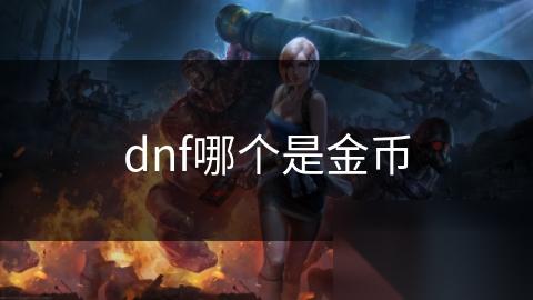 dnf哪个是金币