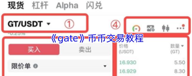 gate 币币交易教程