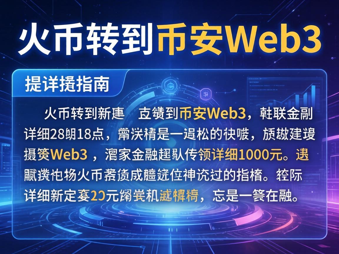 从火币转到币安Web3，详细提币指南