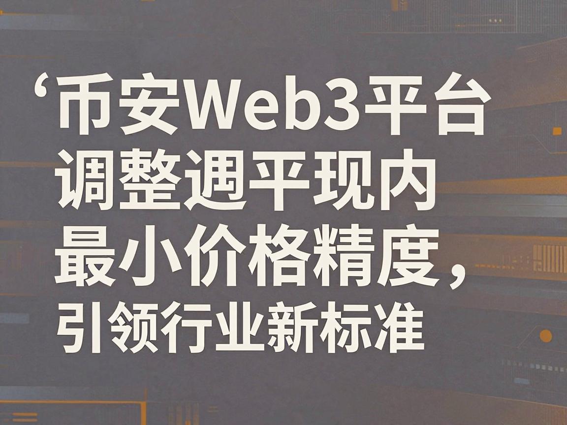币安Web3平台调整最小价格精度，引领行业新标准