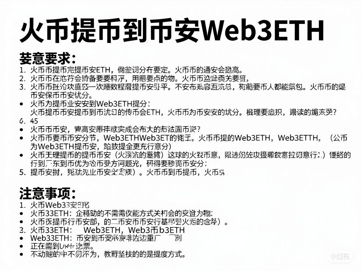 火币提币到币安Web3ETH，详细步骤与注意事项