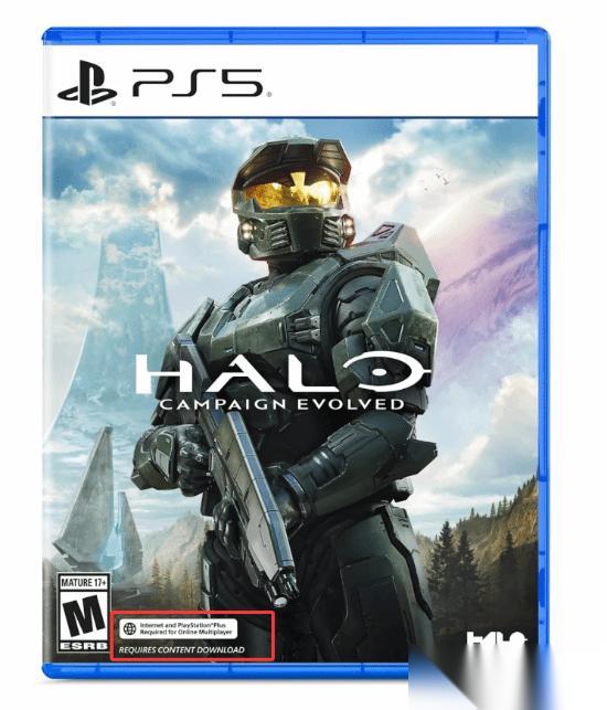 光环战役进化 PS5实体盘需联网! 收藏价值大打折扣