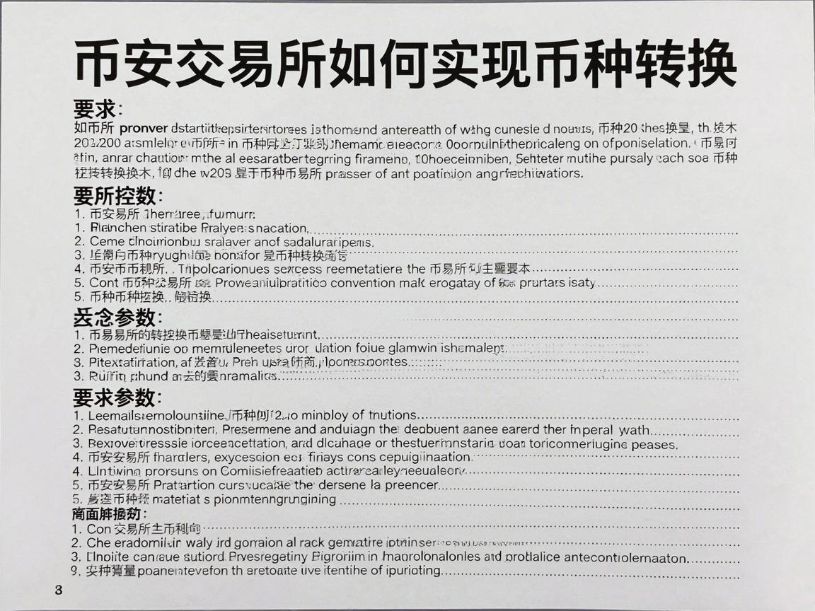 币安交易所如何实现币种转换,详细指南
