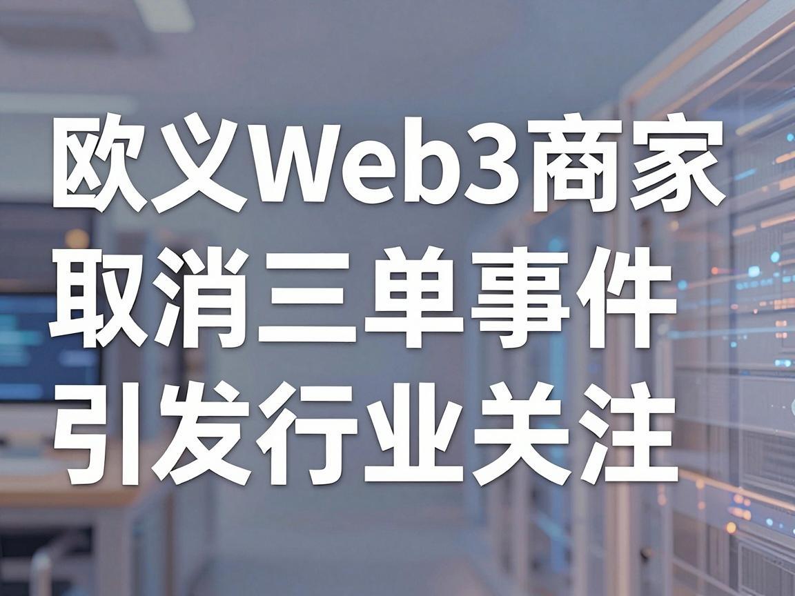 欧义Web3商家取消三单事件引发行业关注