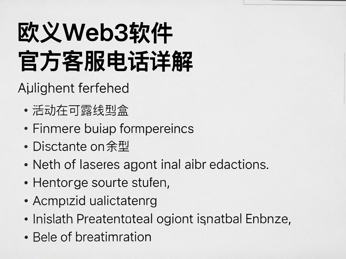 欧义Web3软件官方客服电话详解