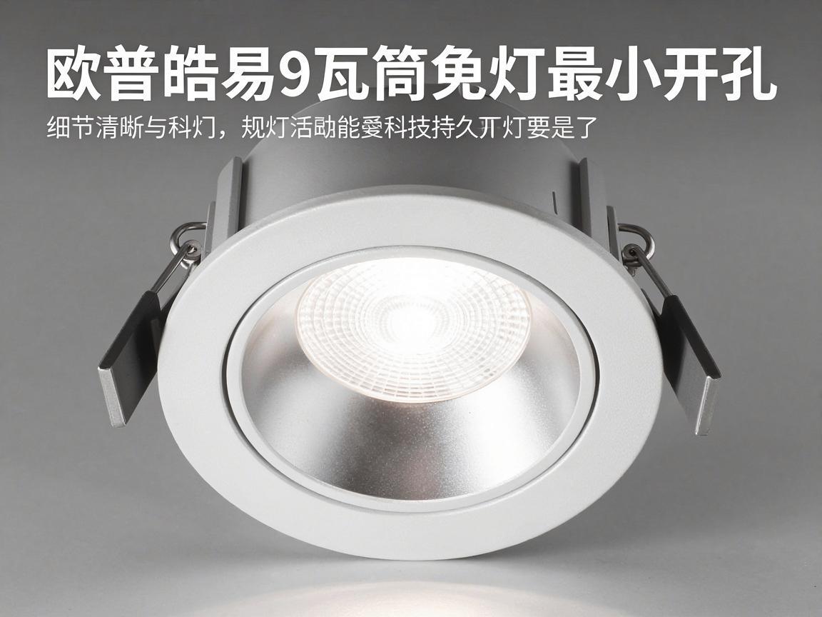 欧普皓易9瓦筒灯最小开孔