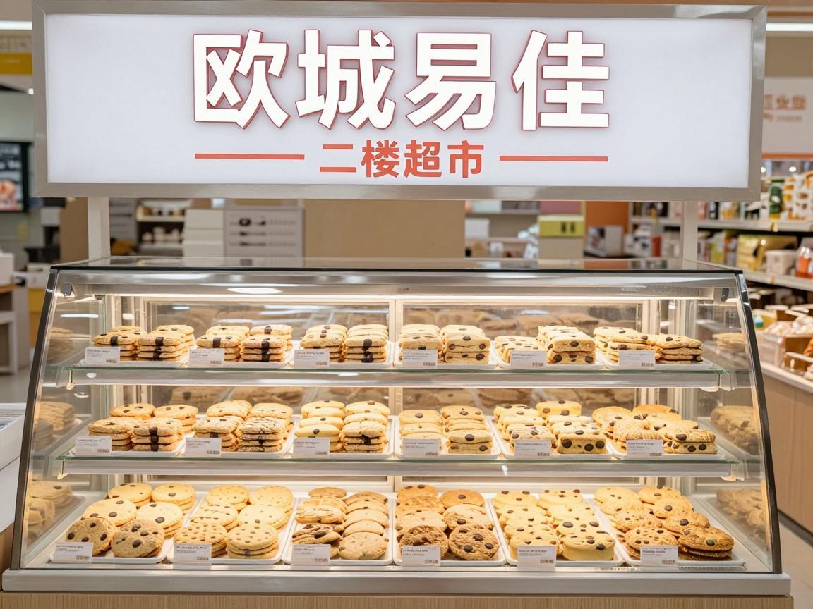 欧城易佳二楼超市饼干柜