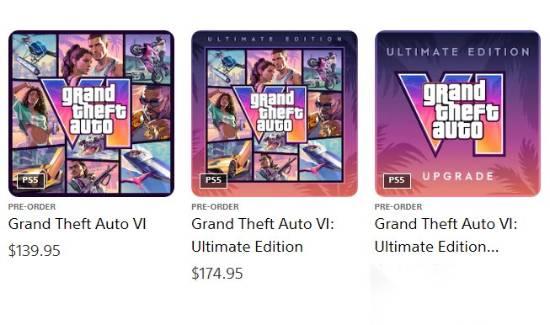 GTA6PS5预购支持标准版后续升级至终极版