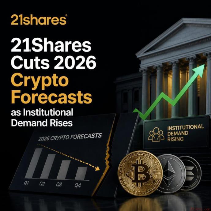 21Shares因机构需求上升下调2026年加密货币预测