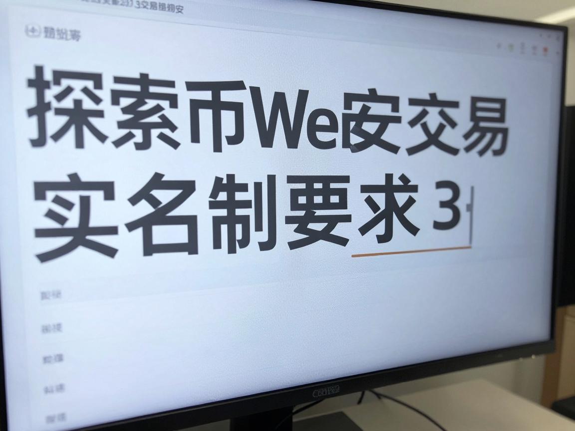 探索币安Web3交易的实名制要求