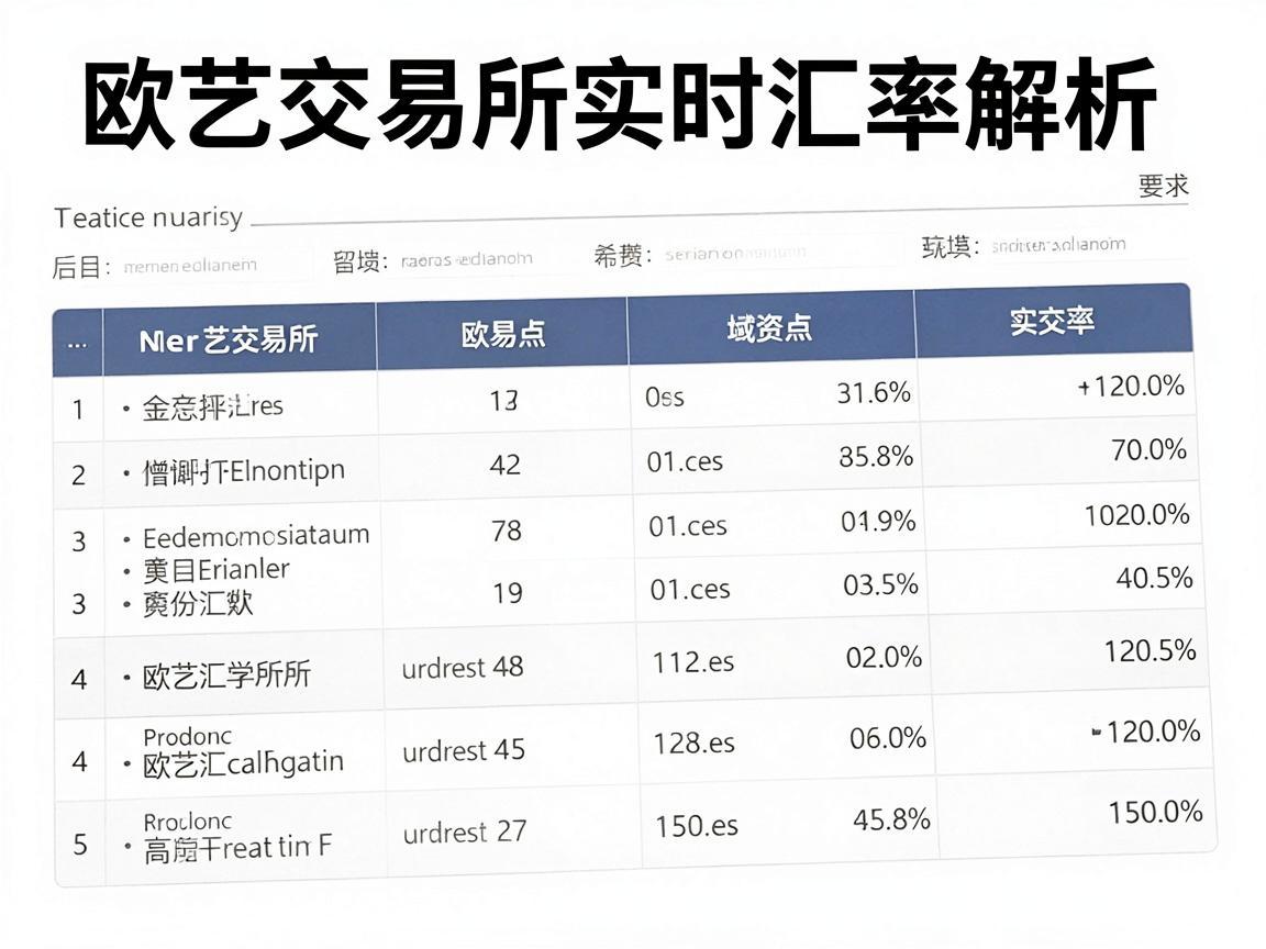 欧艺交易所实时汇率解析